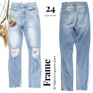 New Frame Ali Highrise Cigarette Jeggings sz 24